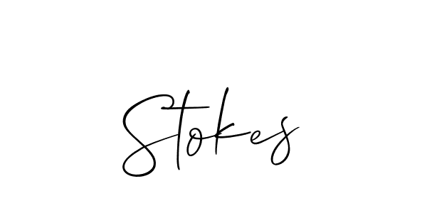 You should practise on your own different ways (Allison_Script) to write your name (Stokes) in signature. don't let someone else do it for you. Stokes signature style 2 images and pictures png