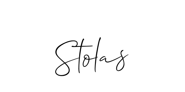 You should practise on your own different ways (Allison_Script) to write your name (Stolas) in signature. don't let someone else do it for you. Stolas signature style 2 images and pictures png