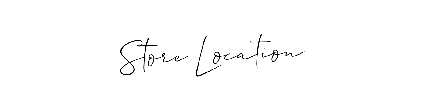 How to Draw Store Location signature style? Allison_Script is a latest design signature styles for name Store Location. Store Location signature style 2 images and pictures png