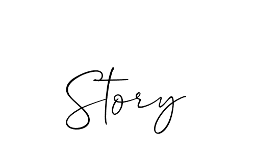 Allison_Script is a professional signature style that is perfect for those who want to add a touch of class to their signature. It is also a great choice for those who want to make their signature more unique. Get Story name to fancy signature for free. Story signature style 2 images and pictures png