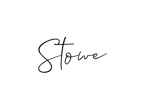 You should practise on your own different ways (Allison_Script) to write your name (Stowe) in signature. don't let someone else do it for you. Stowe signature style 2 images and pictures png