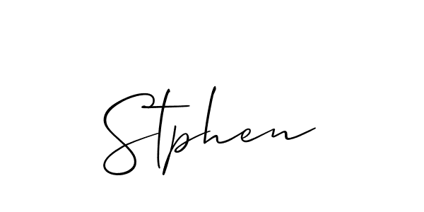 Use a signature maker to create a handwritten signature online. With this signature software, you can design (Allison_Script) your own signature for name Stphen. Stphen signature style 2 images and pictures png