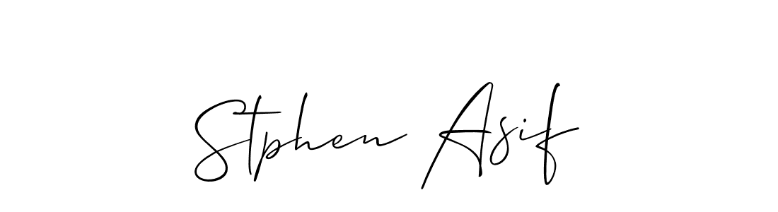 Stphen Asif stylish signature style. Best Handwritten Sign (Allison_Script) for my name. Handwritten Signature Collection Ideas for my name Stphen Asif. Stphen Asif signature style 2 images and pictures png