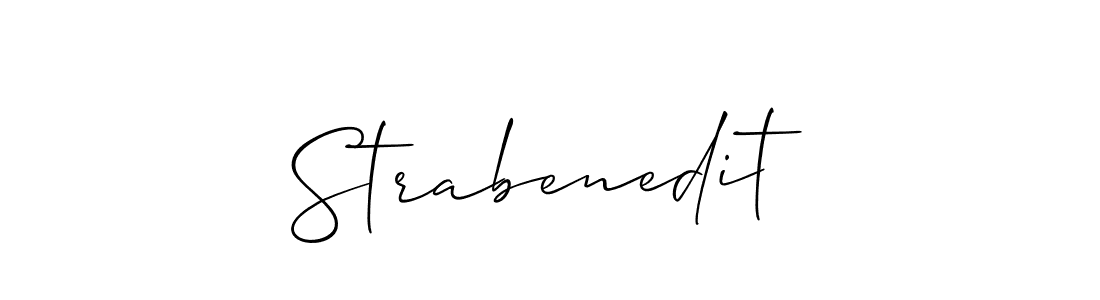 Use a signature maker to create a handwritten signature online. With this signature software, you can design (Allison_Script) your own signature for name Strabenedit. Strabenedit signature style 2 images and pictures png