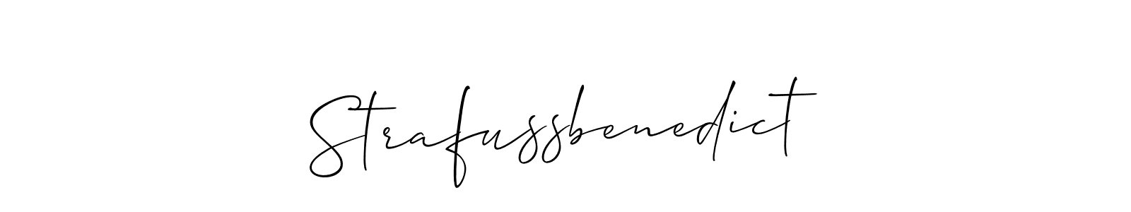 Create a beautiful signature design for name Strafussbenedict. With this signature (Allison_Script) fonts, you can make a handwritten signature for free. Strafussbenedict signature style 2 images and pictures png