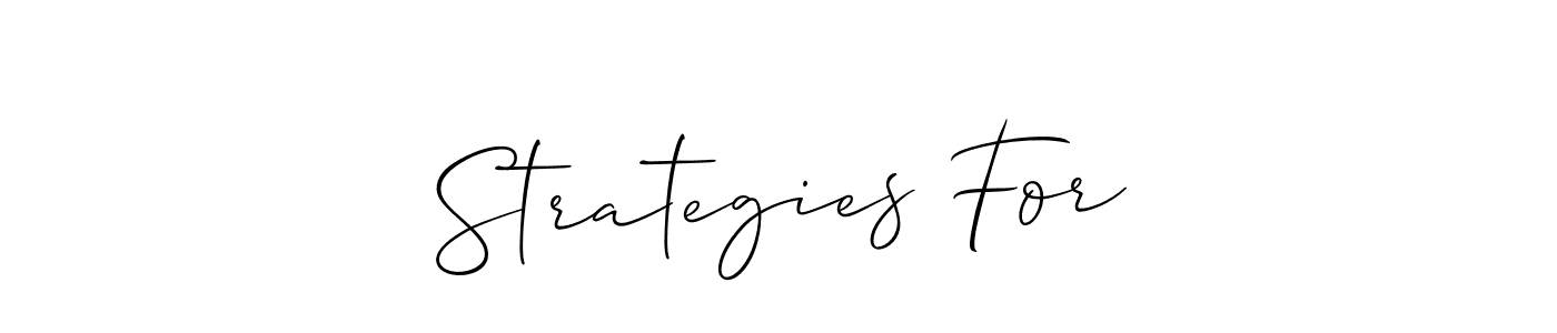 This is the best signature style for the Strategies For name. Also you like these signature font (Allison_Script). Mix name signature. Strategies For signature style 2 images and pictures png