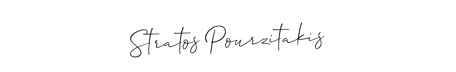 Design your own signature with our free online signature maker. With this signature software, you can create a handwritten (Allison_Script) signature for name Stratos Pourzitakis. Stratos Pourzitakis signature style 2 images and pictures png