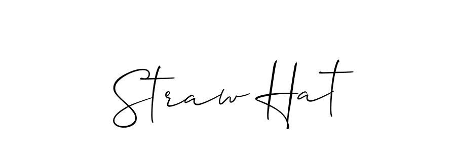 Similarly Allison_Script is the best handwritten signature design. Signature creator online .You can use it as an online autograph creator for name Straw Hat. Straw Hat signature style 2 images and pictures png