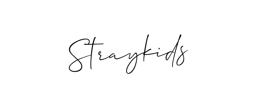 How to make Straykids name signature. Use Allison_Script style for creating short signs online. This is the latest handwritten sign. Straykids signature style 2 images and pictures png