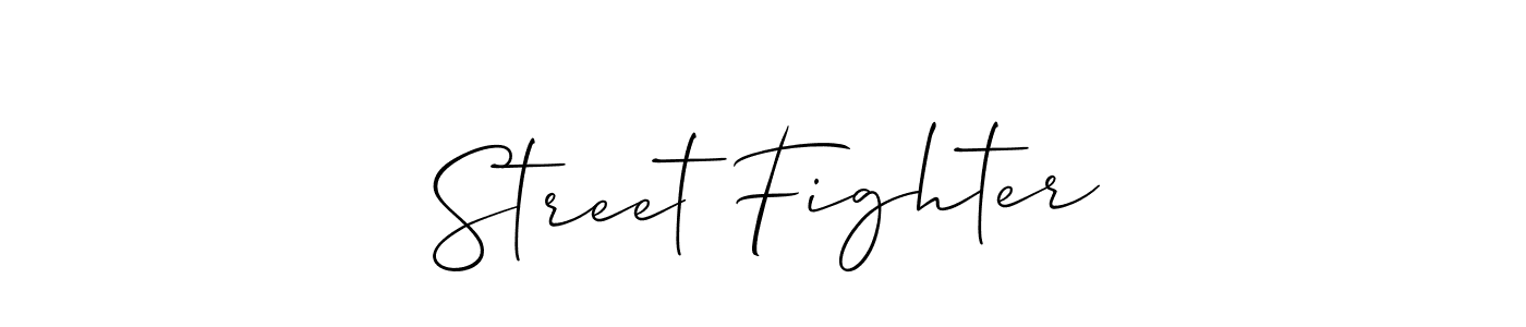 You should practise on your own different ways (Allison_Script) to write your name (Street Fighter) in signature. don't let someone else do it for you. Street Fighter signature style 2 images and pictures png