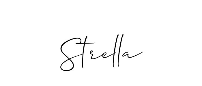 It looks lik you need a new signature style for name Strella. Design unique handwritten (Allison_Script) signature with our free signature maker in just a few clicks. Strella signature style 2 images and pictures png