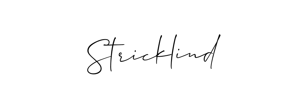 Once you've used our free online signature maker to create your best signature Allison_Script style, it's time to enjoy all of the benefits that Stricklind name signing documents. Stricklind signature style 2 images and pictures png