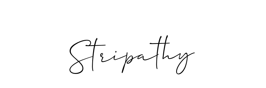 Create a beautiful signature design for name Stripathy. With this signature (Allison_Script) fonts, you can make a handwritten signature for free. Stripathy signature style 2 images and pictures png