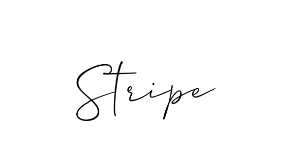 Design your own signature with our free online signature maker. With this signature software, you can create a handwritten (Allison_Script) signature for name Stripe. Stripe signature style 2 images and pictures png
