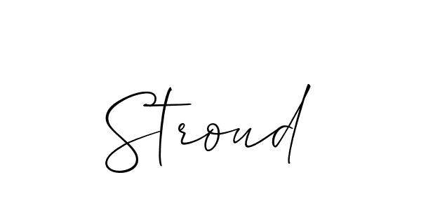 Create a beautiful signature design for name Stroud. With this signature (Allison_Script) fonts, you can make a handwritten signature for free. Stroud signature style 2 images and pictures png