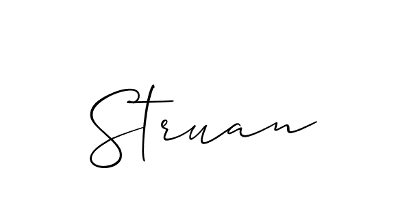 Create a beautiful signature design for name Struan. With this signature (Allison_Script) fonts, you can make a handwritten signature for free. Struan signature style 2 images and pictures png