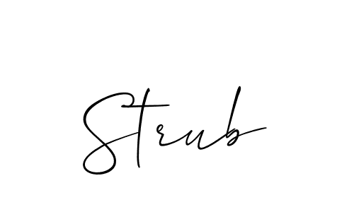 Similarly Allison_Script is the best handwritten signature design. Signature creator online .You can use it as an online autograph creator for name Strub. Strub signature style 2 images and pictures png