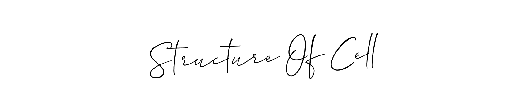 Best and Professional Signature Style for Structure Of Cell. Allison_Script Best Signature Style Collection. Structure Of Cell signature style 2 images and pictures png