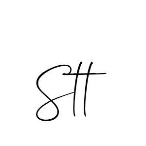 How to make Stt name signature. Use Allison_Script style for creating short signs online. This is the latest handwritten sign. Stt signature style 2 images and pictures png