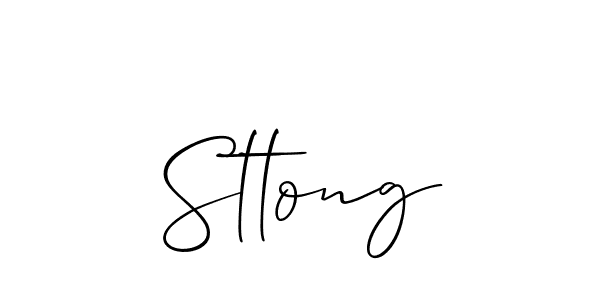 How to make Sttong signature? Allison_Script is a professional autograph style. Create handwritten signature for Sttong name. Sttong signature style 2 images and pictures png