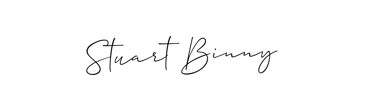 Stuart Binny stylish signature style. Best Handwritten Sign (Allison_Script) for my name. Handwritten Signature Collection Ideas for my name Stuart Binny. Stuart Binny signature style 2 images and pictures png