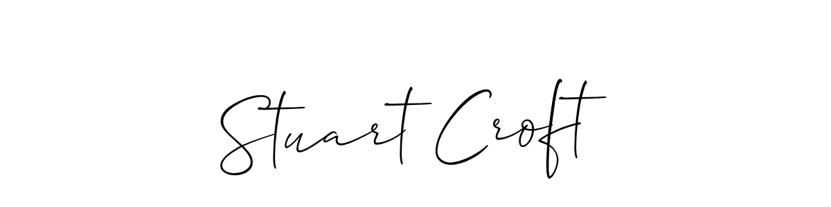 Make a short Stuart Croft signature style. Manage your documents anywhere anytime using Allison_Script. Create and add eSignatures, submit forms, share and send files easily. Stuart Croft signature style 2 images and pictures png