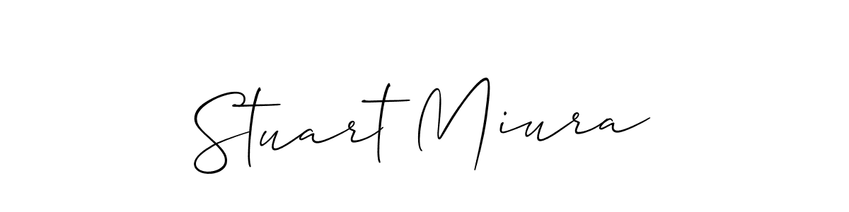 How to make Stuart Miura signature? Allison_Script is a professional autograph style. Create handwritten signature for Stuart Miura name. Stuart Miura signature style 2 images and pictures png