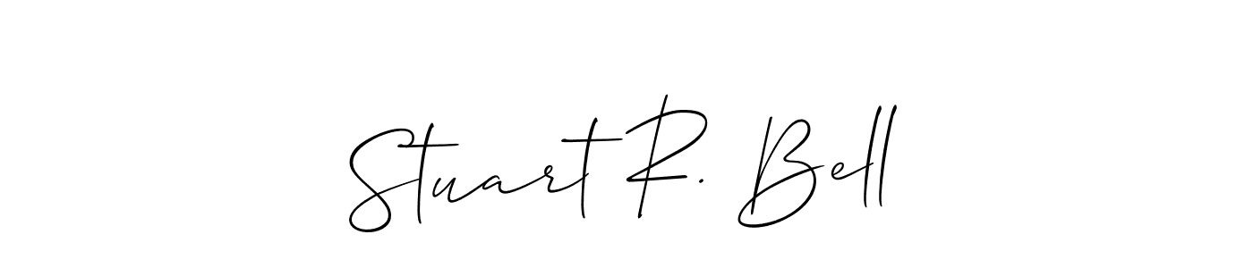 Stuart R. Bell stylish signature style. Best Handwritten Sign (Allison_Script) for my name. Handwritten Signature Collection Ideas for my name Stuart R. Bell. Stuart R. Bell signature style 2 images and pictures png