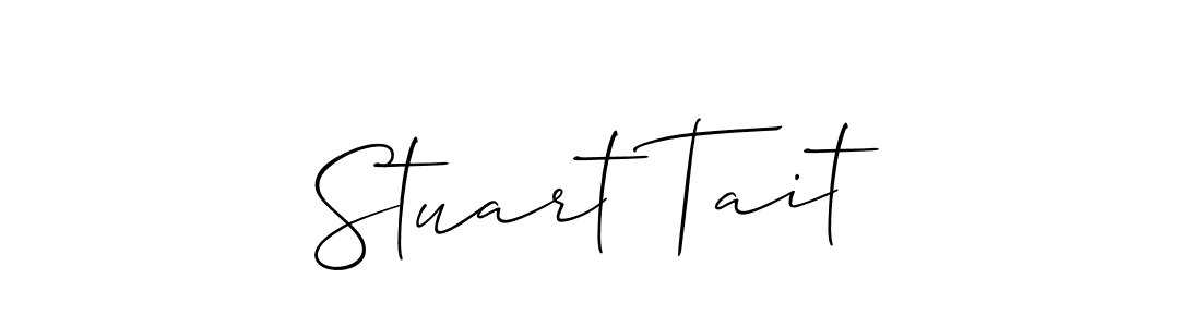 Stuart Tait stylish signature style. Best Handwritten Sign (Allison_Script) for my name. Handwritten Signature Collection Ideas for my name Stuart Tait. Stuart Tait signature style 2 images and pictures png