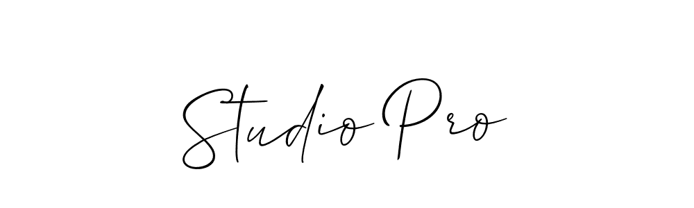 if you are searching for the best signature style for your name Studio Pro. so please give up your signature search. here we have designed multiple signature styles  using Allison_Script. Studio Pro signature style 2 images and pictures png