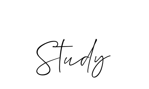 Also You can easily find your signature by using the search form. We will create Study name handwritten signature images for you free of cost using Allison_Script sign style. Study signature style 2 images and pictures png
