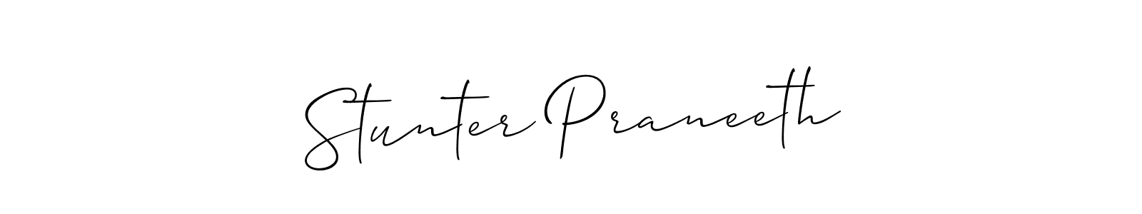 You can use this online signature creator to create a handwritten signature for the name Stunter Praneeth. This is the best online autograph maker. Stunter Praneeth signature style 2 images and pictures png