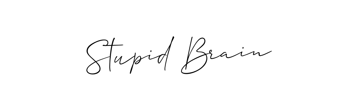 Also You can easily find your signature by using the search form. We will create Stupid Brain name handwritten signature images for you free of cost using Allison_Script sign style. Stupid Brain signature style 2 images and pictures png