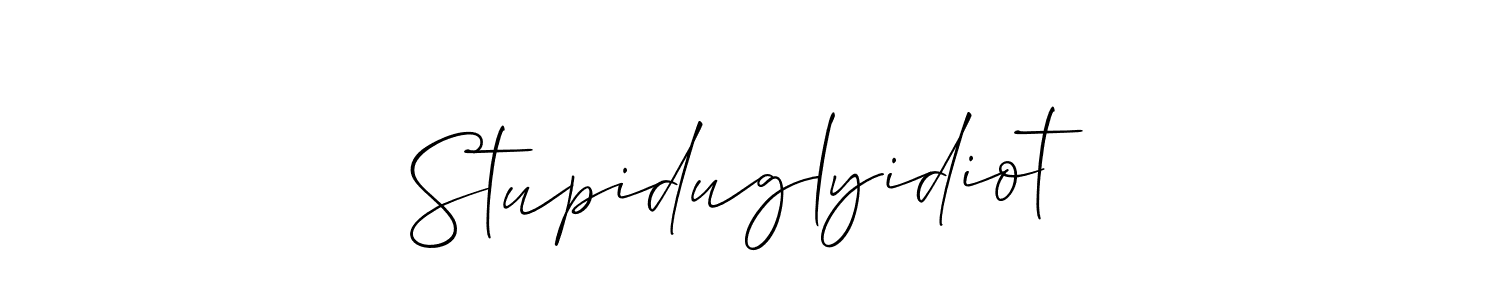 This is the best signature style for the Stupiduglyidiot name. Also you like these signature font (Allison_Script). Mix name signature. Stupiduglyidiot signature style 2 images and pictures png