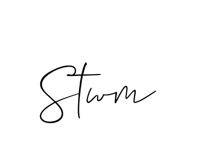 You can use this online signature creator to create a handwritten signature for the name Stwm. This is the best online autograph maker. Stwm signature style 2 images and pictures png