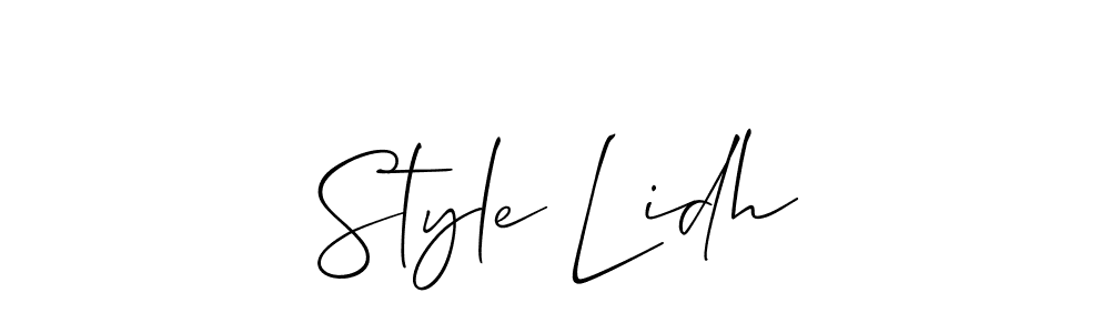 Design your own signature with our free online signature maker. With this signature software, you can create a handwritten (Allison_Script) signature for name Style Lidh. Style Lidh signature style 2 images and pictures png