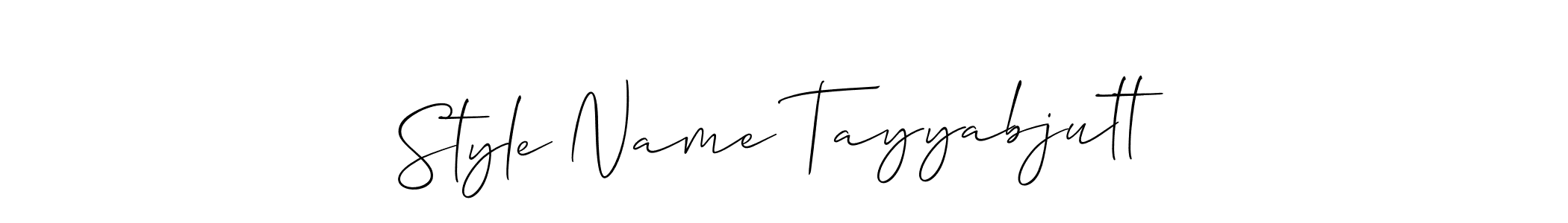 Similarly Allison_Script is the best handwritten signature design. Signature creator online .You can use it as an online autograph creator for name Style Name Tayyabjutt. Style Name Tayyabjutt signature style 2 images and pictures png