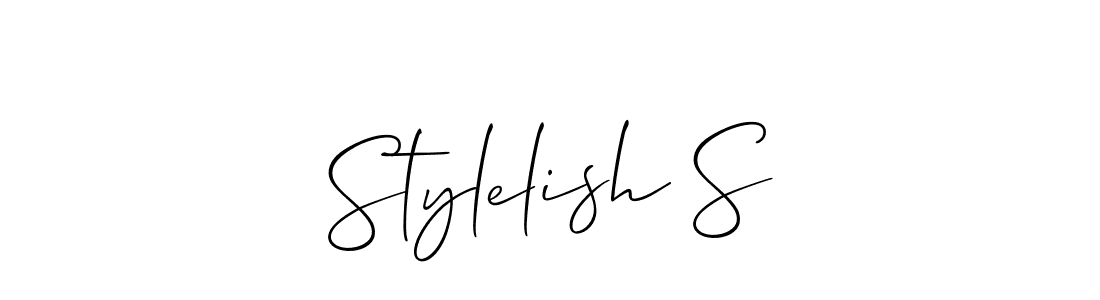 How to make Stylelish S name signature. Use Allison_Script style for creating short signs online. This is the latest handwritten sign. Stylelish S signature style 2 images and pictures png