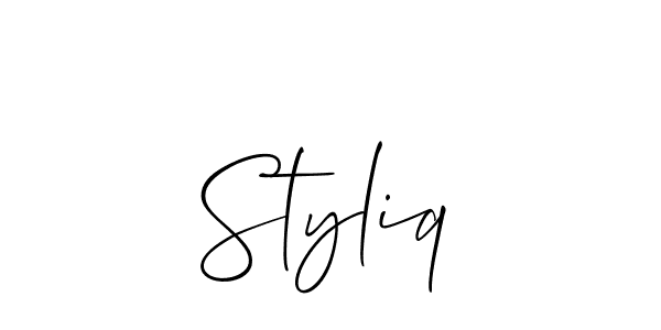 Also You can easily find your signature by using the search form. We will create Styliq name handwritten signature images for you free of cost using Allison_Script sign style. Styliq signature style 2 images and pictures png