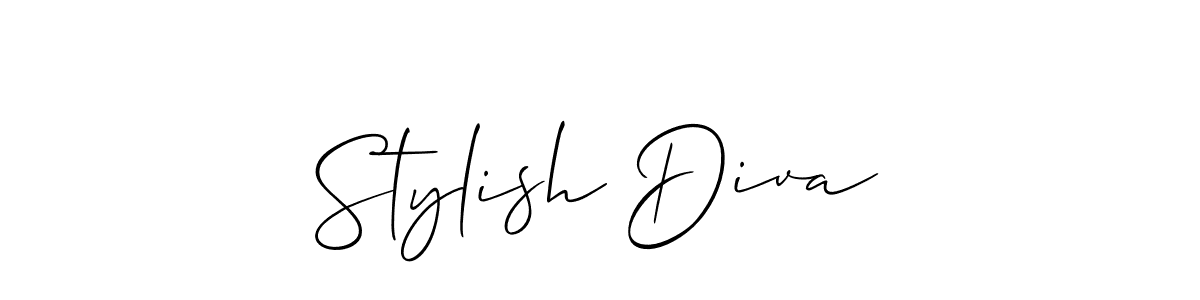 if you are searching for the best signature style for your name Stylish Diva. so please give up your signature search. here we have designed multiple signature styles  using Allison_Script. Stylish Diva signature style 2 images and pictures png