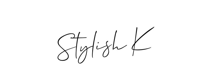 Once you've used our free online signature maker to create your best signature Allison_Script style, it's time to enjoy all of the benefits that Stylish K name signing documents. Stylish K signature style 2 images and pictures png