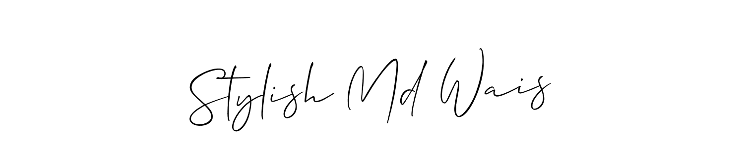 You can use this online signature creator to create a handwritten signature for the name Stylish Md Wais. This is the best online autograph maker. Stylish Md Wais signature style 2 images and pictures png