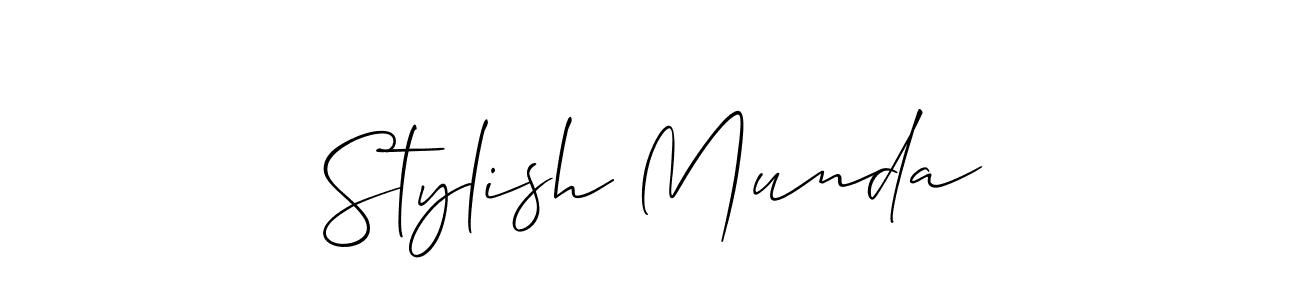 Once you've used our free online signature maker to create your best signature Allison_Script style, it's time to enjoy all of the benefits that Stylish Munda name signing documents. Stylish Munda signature style 2 images and pictures png