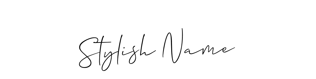 Similarly Allison_Script is the best handwritten signature design. Signature creator online .You can use it as an online autograph creator for name Stylish Name. Stylish Name signature style 2 images and pictures png