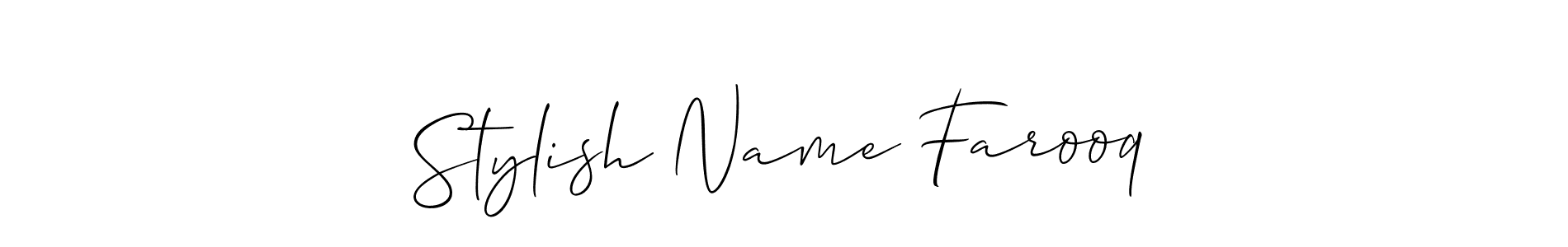 Also You can easily find your signature by using the search form. We will create Stylish Name Farooq name handwritten signature images for you free of cost using Allison_Script sign style. Stylish Name Farooq signature style 2 images and pictures png