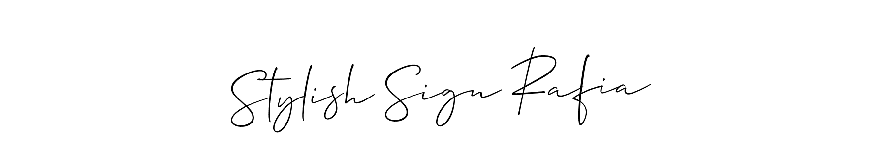 How to Draw Stylish Sign Rafia signature style? Allison_Script is a latest design signature styles for name Stylish Sign Rafia. Stylish Sign Rafia signature style 2 images and pictures png