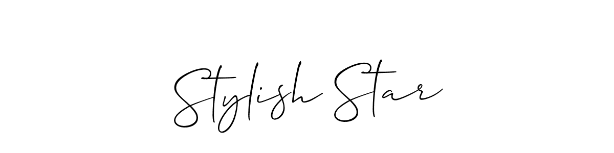 Also we have Stylish Star name is the best signature style. Create professional handwritten signature collection using Allison_Script autograph style. Stylish Star signature style 2 images and pictures png