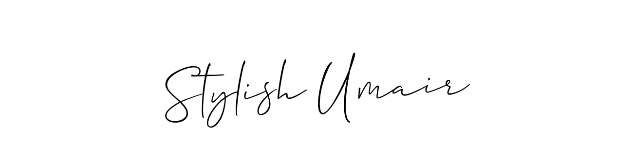 Design your own signature with our free online signature maker. With this signature software, you can create a handwritten (Allison_Script) signature for name Stylish Umair. Stylish Umair signature style 2 images and pictures png