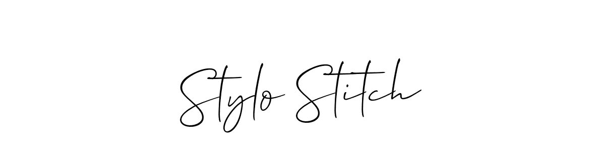 Make a short Stylo Stitch signature style. Manage your documents anywhere anytime using Allison_Script. Create and add eSignatures, submit forms, share and send files easily. Stylo Stitch signature style 2 images and pictures png