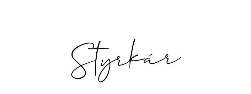 See photos of Styrkár official signature by Spectra . Check more albums & portfolios. Read reviews & check more about Allison_Script font. Styrkár signature style 2 images and pictures png